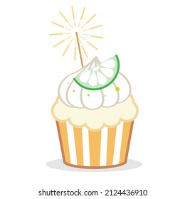 süße Illustration von Kalkkuchen