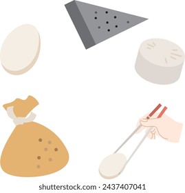 Cute illustration material of delicious oden