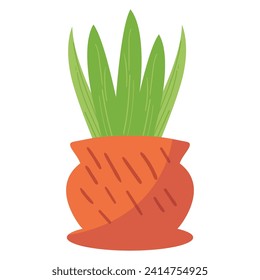 Cute Illustration Plants in Pots