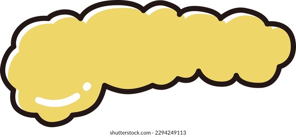 Cute illustration of a simple pancreas