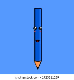 cute illustration of smile pencil