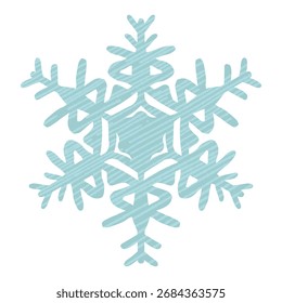 A cute illustration of snowflakes