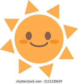 Ilustración corta del carácter solar
