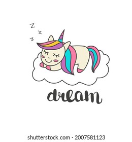 Cute illustration with sweet unicorn. can be use templates for greeting cards (birthday, Valentine, anniversary), posters, invitations (wedding, baby shower, engagement, birthday party)