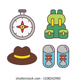 Cute illustration of travel elements.