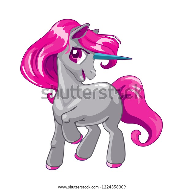 Cute Illustration Unicorn Doodles Style Can Stock Vector (Royalty Free ...