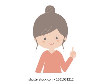 Une jolie illustration d'une jeune femme expliquant la gist.
