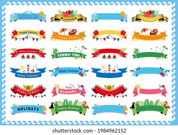 Cute Illustrationen zum Spaß im Sommer
