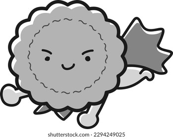Cute image character of dietary fiber