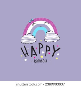 CUTE IMAGE DESIGNS OF UNICORN, RAINBOW QUOTES, LOVE,ICE CREAM FOR T-SHIRT TEMPLATES