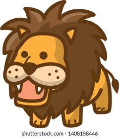 Cute image illustration of a lion