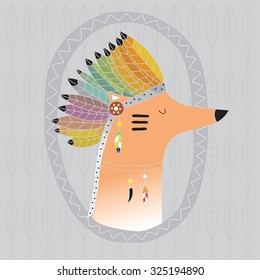 Cute indian fox