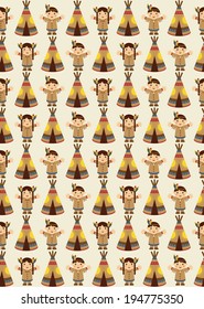 cute indian pattern design. vector illustration