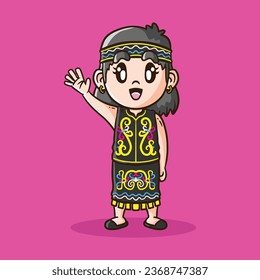 Indonesia Traditional Clothes Vector Art, Icons, and Graphics for Free  Download