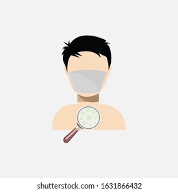 Cute Infographic of Wuhan Virus Disease. White Background