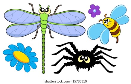 Colección de insectos personalizados - ilustración vectorial.