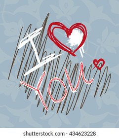 Cute inspirational and motivational humor romantic and love poster. Stylish typographic Valentine's Day.