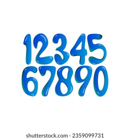 cute and interesting curve number models, cartoon numbers