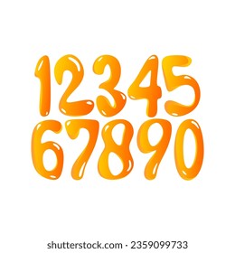 cute and interesting curve number models, cartoon numbers