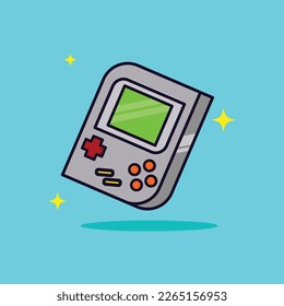 cute and interesting game console illustration