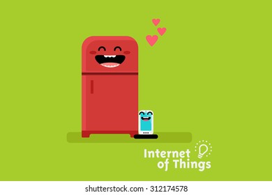 Cute Internet of things concept