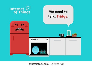 Cute Internet of things concept