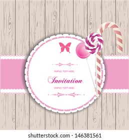 cute invitation card, baby shower, welcome baby
