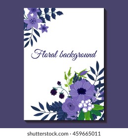 Cute invitation design template to celebration on card with flower decoration vector illustration