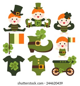 Cute Irish babies. Great for St. Patrick's Day design projects.