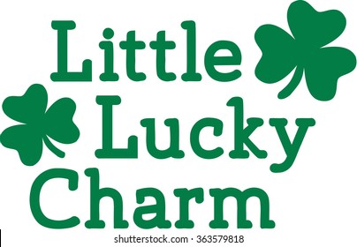 Cute Irish Text - Little Lucky Charm