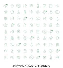 lindo doodle islámico en blanco y negro, perfecto para celebrar el kareem Ramadhan o el evento Eid