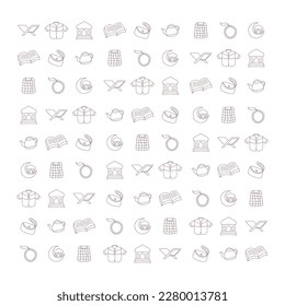 lindo doodle islámico en blanco y negro, perfecto para celebrar el kareem Ramadhan o el evento Eid