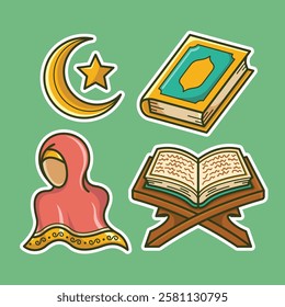 cute islamic muslim holiday thing and decorations