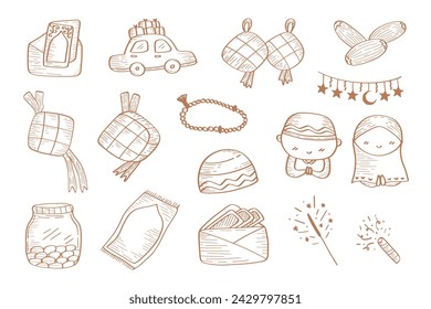 Cute Islamic Ramadan Element Collection