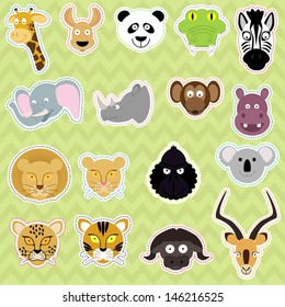 Cute Isolated Animals - Vector EPS10 Set