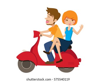 Cute Isolated Romantic Couple Illustration, Suitable for Invitation, Web Banner, Social Media, and Other Valentine Related Occasion
