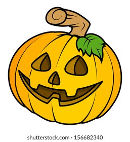 cute jack o' lantern - Halloween vector illustration