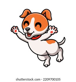 Cute Jack Russel Dog Cartoon