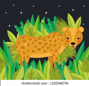 Cute jaguar cartoon