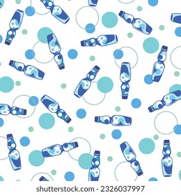 Cute Japanese carbonated drink ramune pattern,