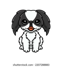 Cute japanese chin dog cartoon