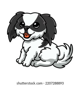 Cute japanese chin dog cartoon