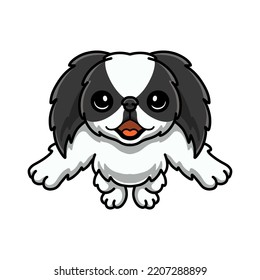 Cute japanese chin dog cartoon