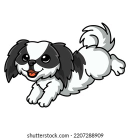 Cute Japanese Chin Dog Cartoon