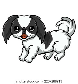 Cute Japanese Chin Dog Cartoon