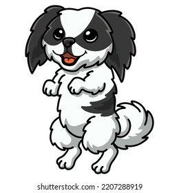 Cute Japanese Chin Dog Cartoon