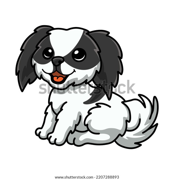 Cute Japanese Chin Dog Cartoon Stock Vector (Royalty Free) 2207288893 ...