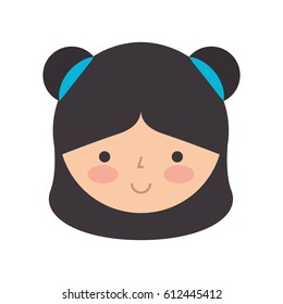 cute japanese doll head