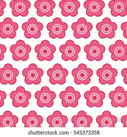 cute japanese flower icon vector illustration design