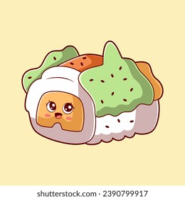 Cute Japanese Food Character Design Illustration